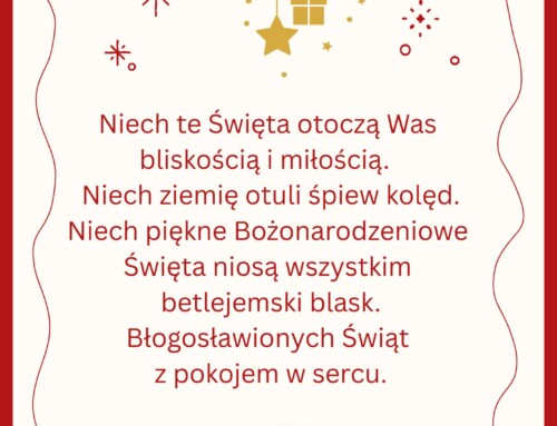 Błogosławionych Świąt Bożego Narodzenia